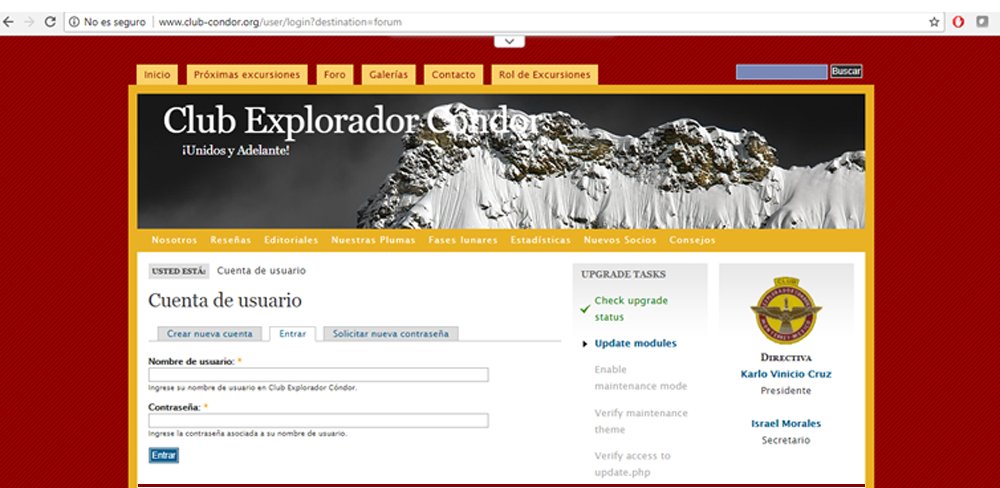 2a Pagina Web del Condor